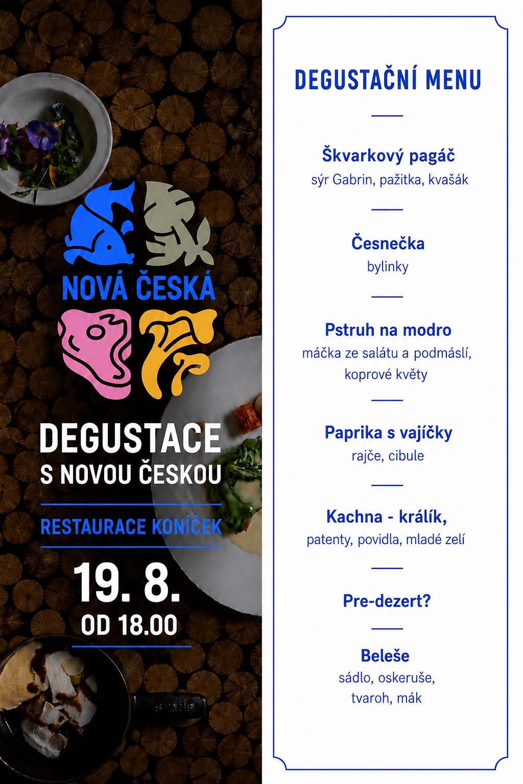 degustace, Uherské Hradiště, restaurace, finedinning, Koníček